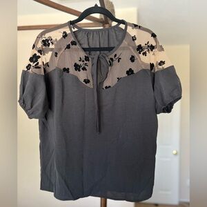 SHEIN Front-tie Blouse